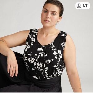 NWT Universal Standard Hudson Liquid Jersey - Moonlit Garden Print